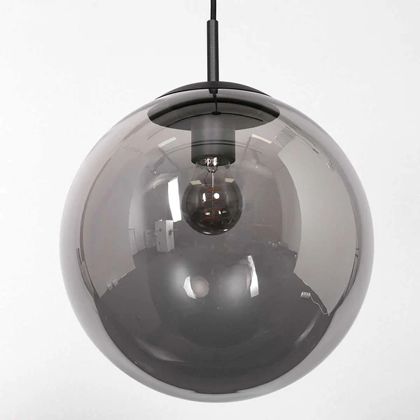 Pendelleuchte Bollique 1-flammig - Aluminium - Schwarz - Image 5