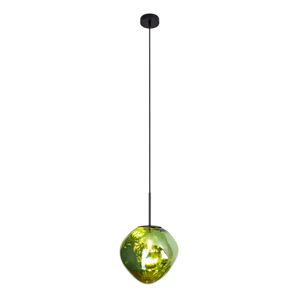 Pendelleuchte Canopus Typ C - Klarglas / Aluminium - 1-flammig - Grün - Image 4