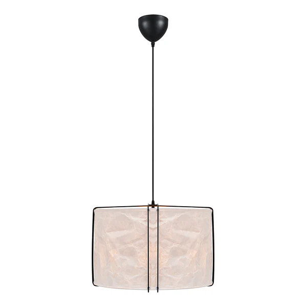 Pendelleuchte Cardine - Polyethylen - Weiß / Schwarz - 1-flammig - Durchmesser: 52 cm - Image 5