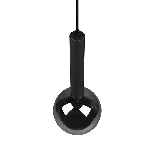 Pendelleuchte Clayton - Rauchglas / Eisen - Flammenanzahl: 1 - Image 8