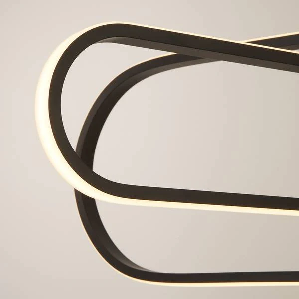 Pendelleuchte Clip - Schwarz - Stahl - Silikon - 75 x 24 x 80 cm - Image 4