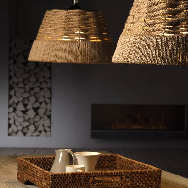Pendelleuchte Coen - Rattan - 1-flammig - Image 3
