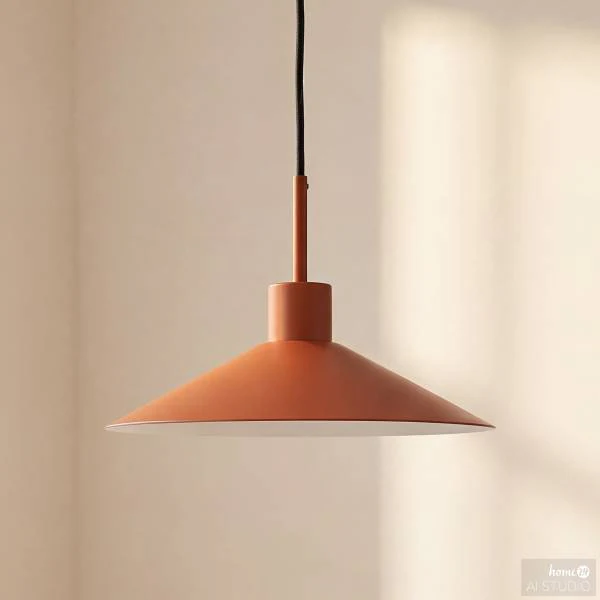 Pendelleuchte CORUS - Eisen - 1-flammig - Rostbraun