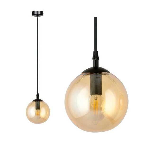 Pendelleuchte Cosmo Typ A - Stahl / Farbglas - Bernstein - Flammenanzahl: 1 - Image 7