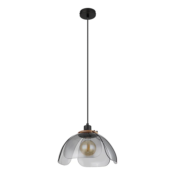 Pendelleuchte Dawar - Farbglas / Eisen - 1-flammig - Image 6