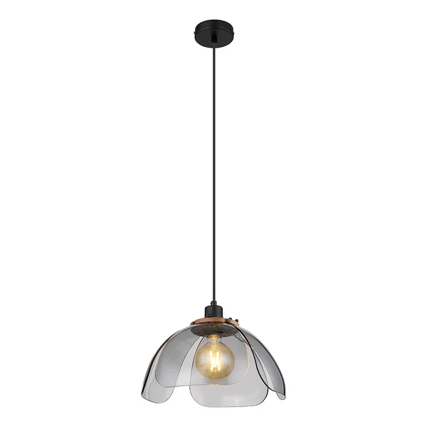 Pendelleuchte Dawar - Farbglas / Eisen - 1-flammig - Image 7