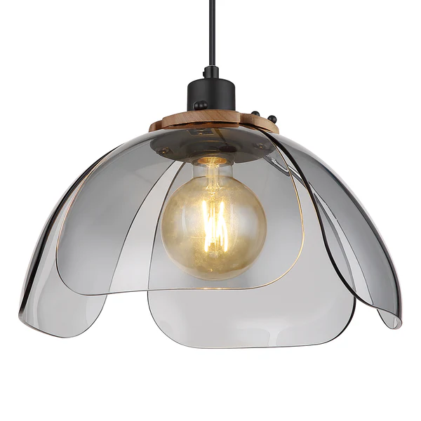 Pendelleuchte Dawar - Farbglas / Eisen - 1-flammig - Image 8
