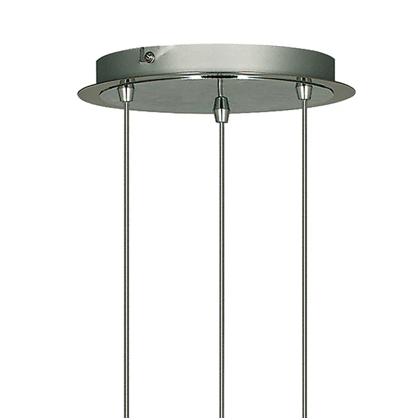 Pendelleuchte Duo II - Klarglas / Stahl - 3-flammig - Image 3