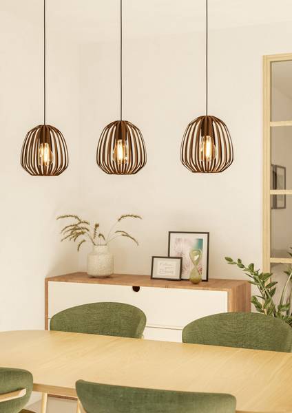 Pendelleuchte Espinal Typ B - Stahl - Bronze - 3-flammig - Image 3
