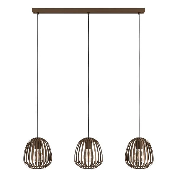 Pendelleuchte Espinal Typ B - Stahl - Bronze - 3-flammig - Image 4