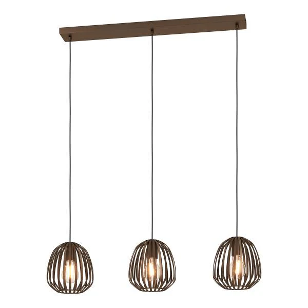 Pendelleuchte Espinal Typ B - Stahl - Bronze - 3-flammig - Image 7