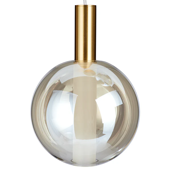 Pendelleuchte EXEMLAR - Rauchglas / Aluminium - 3-flammig - Image 8