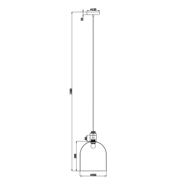 Pendelleuchte Fine - Eisen / Klarglas - 1-flammig - Image 11