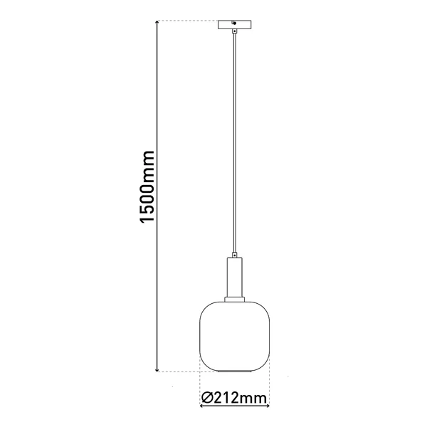 Pendelleuchte Fumo 1-flammig - Eisen - Schwarz / Gold - Durchmesser: 21 cm - Image 7