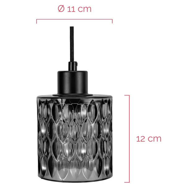 Pendelleuchte Gleaming Magic - Rauchglas / Metall - 1-flammig - Image 8