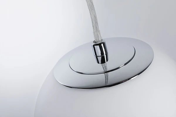 Pendelleuchte Gove - Opalglas / Chrom - 1-flammig - Chrom - Image 7