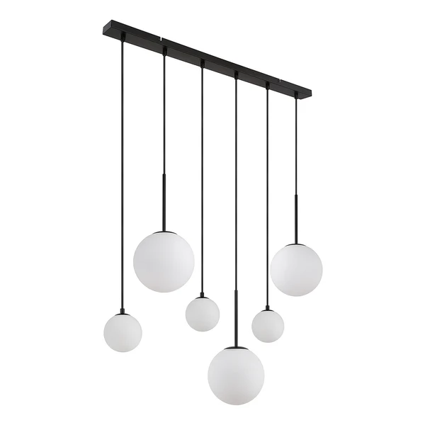 Pendelleuchte Hallie - Opalglas / Eisen - 6-flammig - Image 4