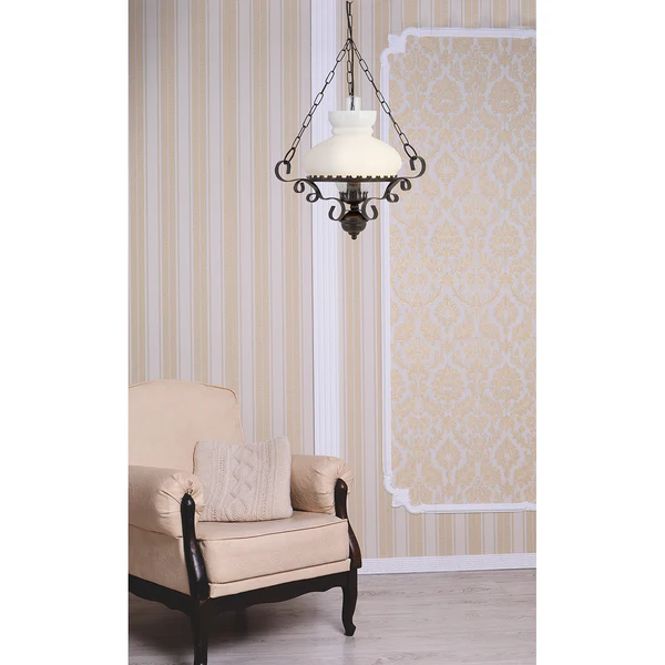 Pendelleuchte Hurricane - Milchglas / Stahl - 1-flammig - Image 2