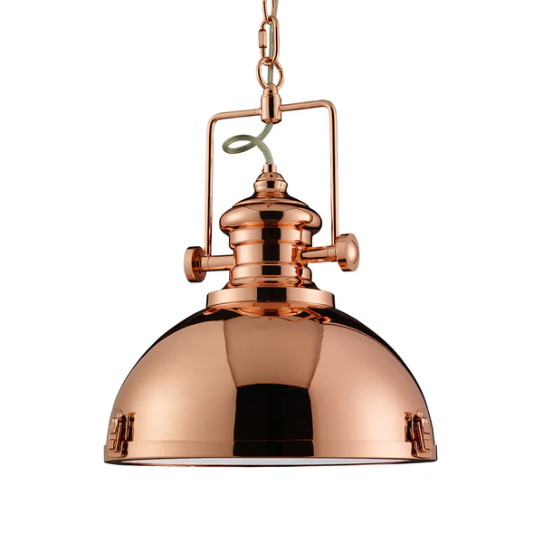 Pendelleuchte Industrial Pendants I - Acryl / Stahl - 1-flammig - Kupfer