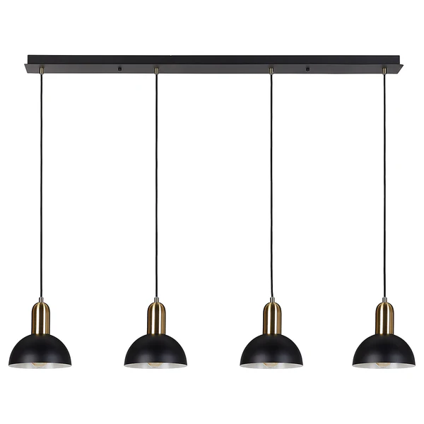 Pendelleuchte INSPYR - Eisen - 4 flammig - Schwarz - Image 3