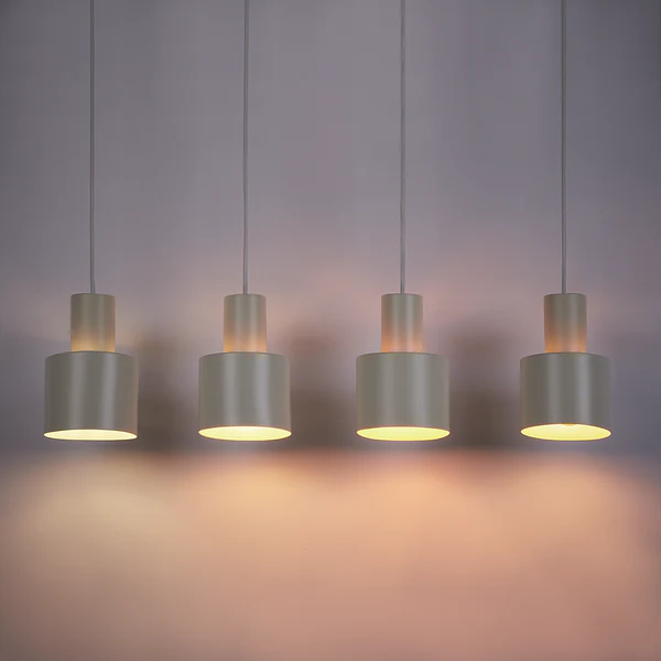 Pendelleuchte ISAK - Eisen - 4-flammig - Creme