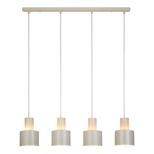 Pendelleuchte ISAK - Eisen - 4-flammig - Creme - Image 3