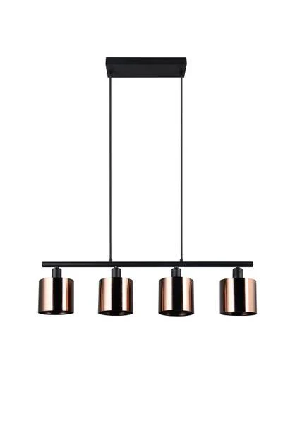 Pendelleuchte Jason - PVC / Eisen - 4-flammig - Kupfer - Image 6