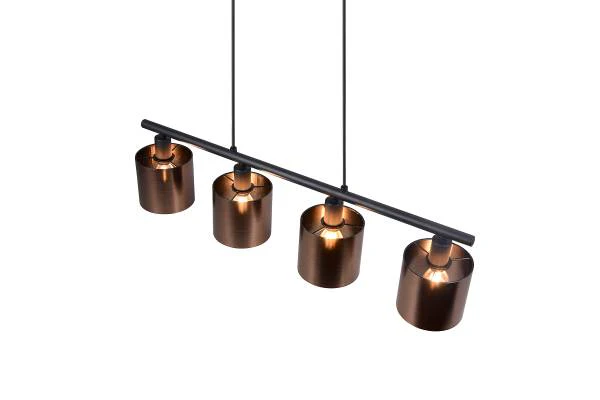 Pendelleuchte Jason - PVC / Eisen - 4-flammig - Kupfer - Image 7