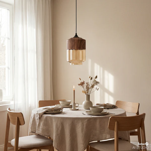 Pendelleuchte Kavon Konusform - Farbglas / Eisen - 1-flammig - Image 3