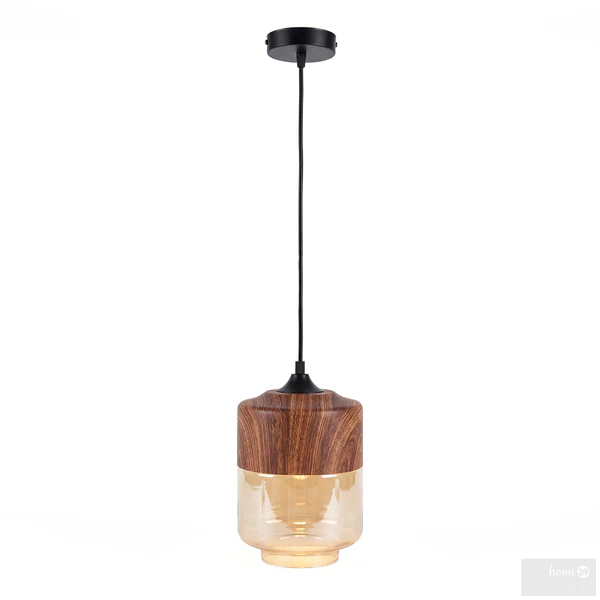Pendelleuchte Kavon Konusform - Farbglas / Eisen - 1-flammig - Image 4