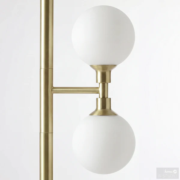 Pendelleuchte Klyro - Opalglas / Eisen - 12-flammig - Gold - Image 8