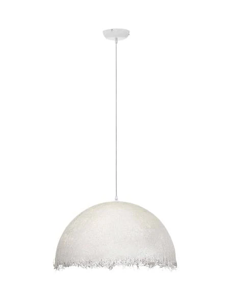 Pendelleuchte Lalu - Fiberglas - Weiß - Durchmesser: 60 cm - Image 4