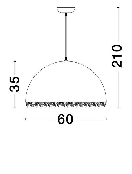 Pendelleuchte Lalu - Fiberglas - Weiß - Durchmesser: 60 cm - Image 8