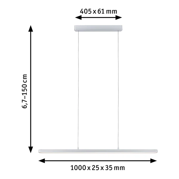 Pendelleuchte Lento - Aluminium / Kunststoff - 1-flammig - Grau - Image 10