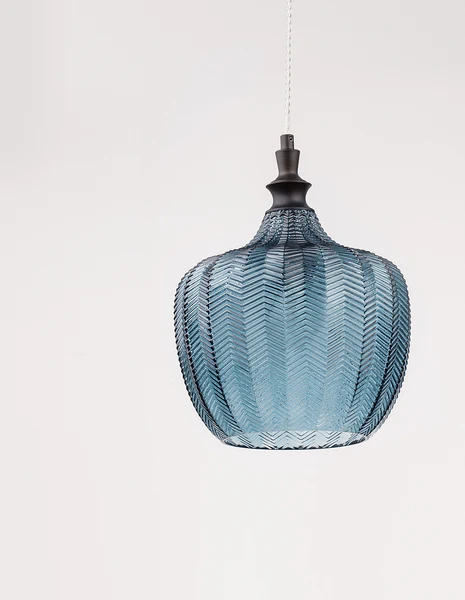 Pendelleuchte Loni - Aluminium - 1-flammig - Blau - Image 4