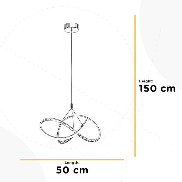 Pendelleuchte Loop - PVC / Eisen - 1-flammig - Image 6