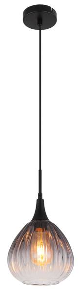 Pendelleuchte Olsen Typ D - Rauchglas / Eisen - 1-flammig - Image 3