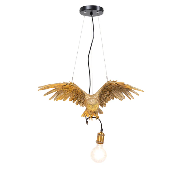 Pendelleuchte Owl - Polyresin / Stahl - 1-flammig - Image 5