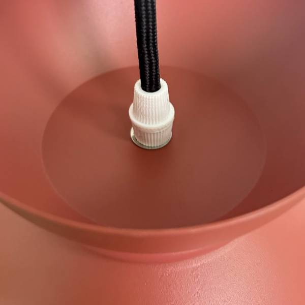 Pendelleuchte Quora - Eisen / Opalglas - 1-flammig - Rot - Image 9