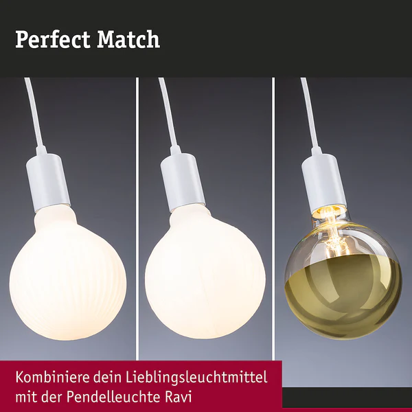 Pendelleuchte Ravi - Aluminium -1-flammig - Weiß - Image 12