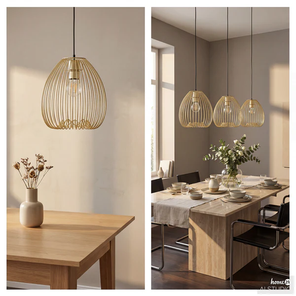 Pendelleuchte ROCAR - Eisen - 1-flammig - Gold - Image 3