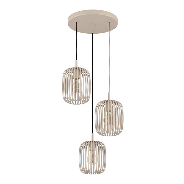 Pendelleuchte Romazzina - Stahl - 3-flammig - Beige - Image 3
