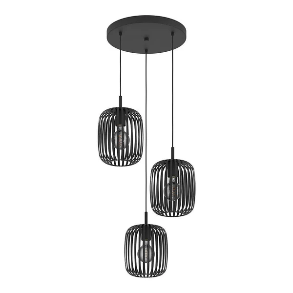 Pendelleuchte Romazzina - Stahl - 3-flammig - Schwarz - Image 2