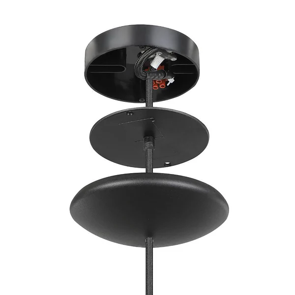 Pendelleuchte Sabinar - Stahl - 1-flammig - Schwarz - Durchmesser: 18 cm - Image 5