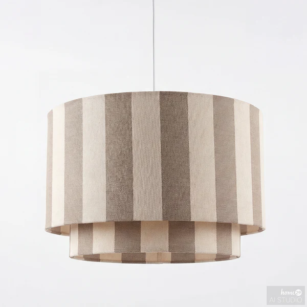 Pendelleuchte SELEN - Eisen / Textil - 1-flammig - Beige - Image 6