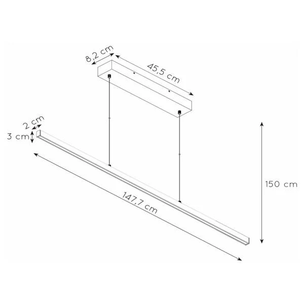 Pendelleuchte Sigma - Eisen - Schwarz - Tiefe: 148 cm - Image 5