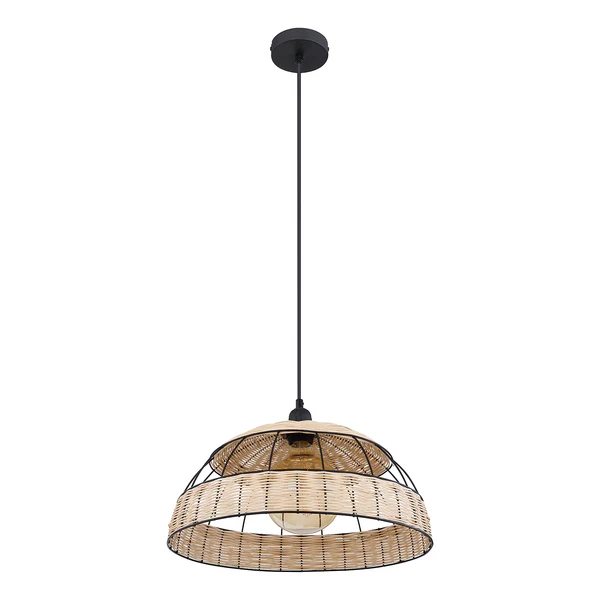 Pendelleuchte Strahler - Rattan / Eisen - 1-flammig - Image 5