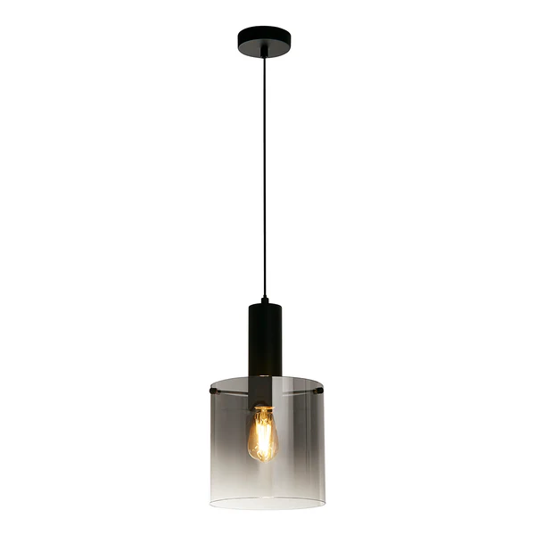 Pendelleuchte Sweden 1-flammig - Stahl / Glas - Schwarz - Image 2