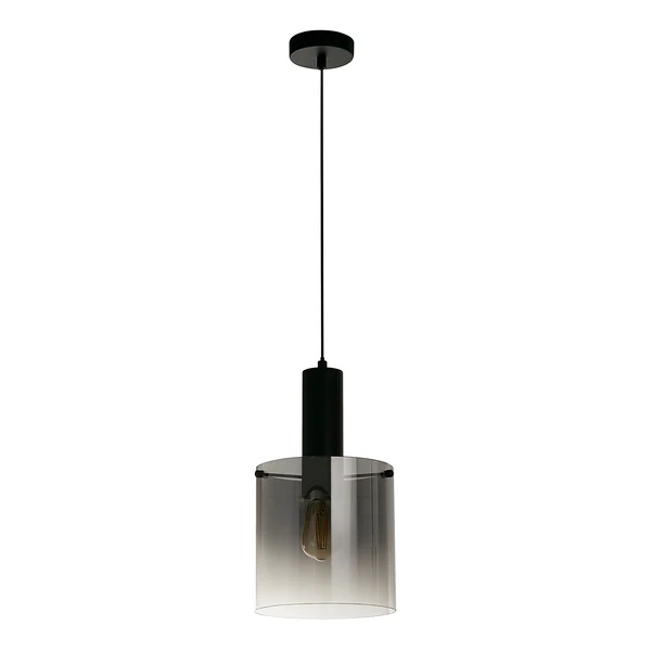 Pendelleuchte Sweden 1-flammig - Stahl / Glas - Schwarz - Image 3