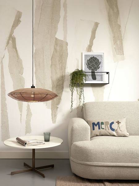 Pendelleuchte Tanami Typ A - Beige - Eisen - Rattan - 55 x 14 x 55 cm - Image 6
